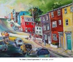 St. John's, Urban Exploration-1, Oil on Canvas